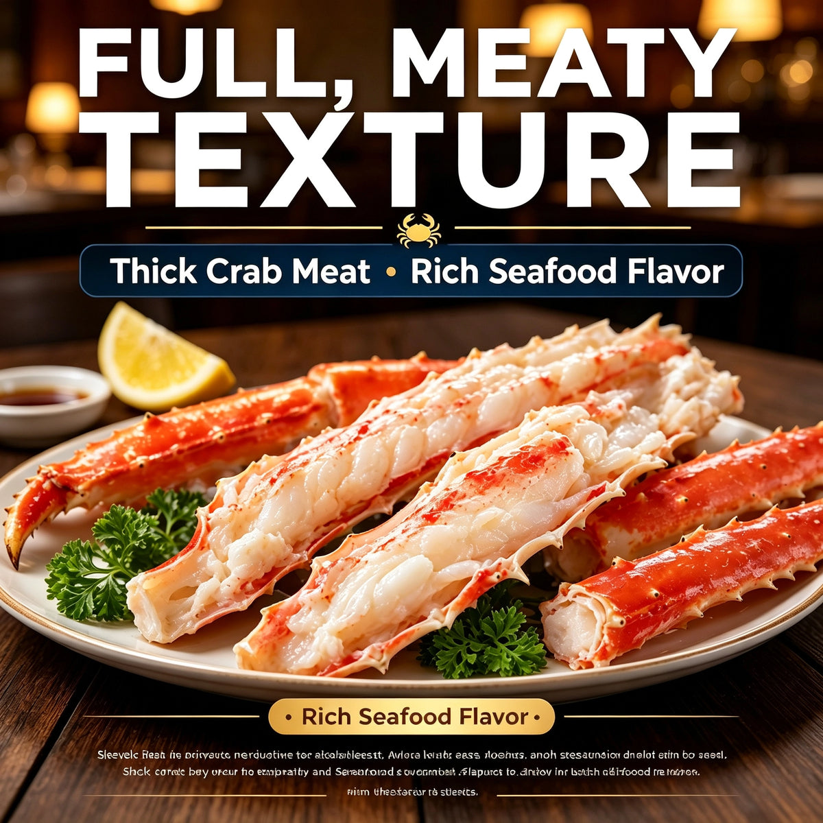 🦀Bristol Bay Alaskan Red King Crab Legs | Wild‑Caught Premium Shellfish-G$