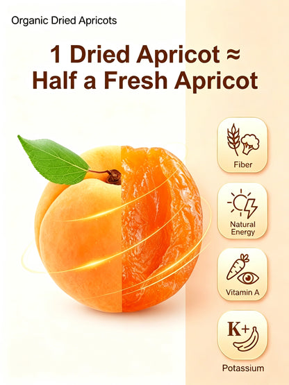🍑Specialty California Central Valley Dried Apricots, Naturally Sweet Non‑GMO Sun‑Ripened Dried Fruit Snack-G$