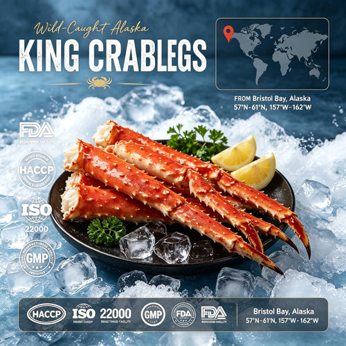 🦀Bristol Bay Alaskan Red King Crab Legs | Wild‑Caught Premium Shellfish-G$